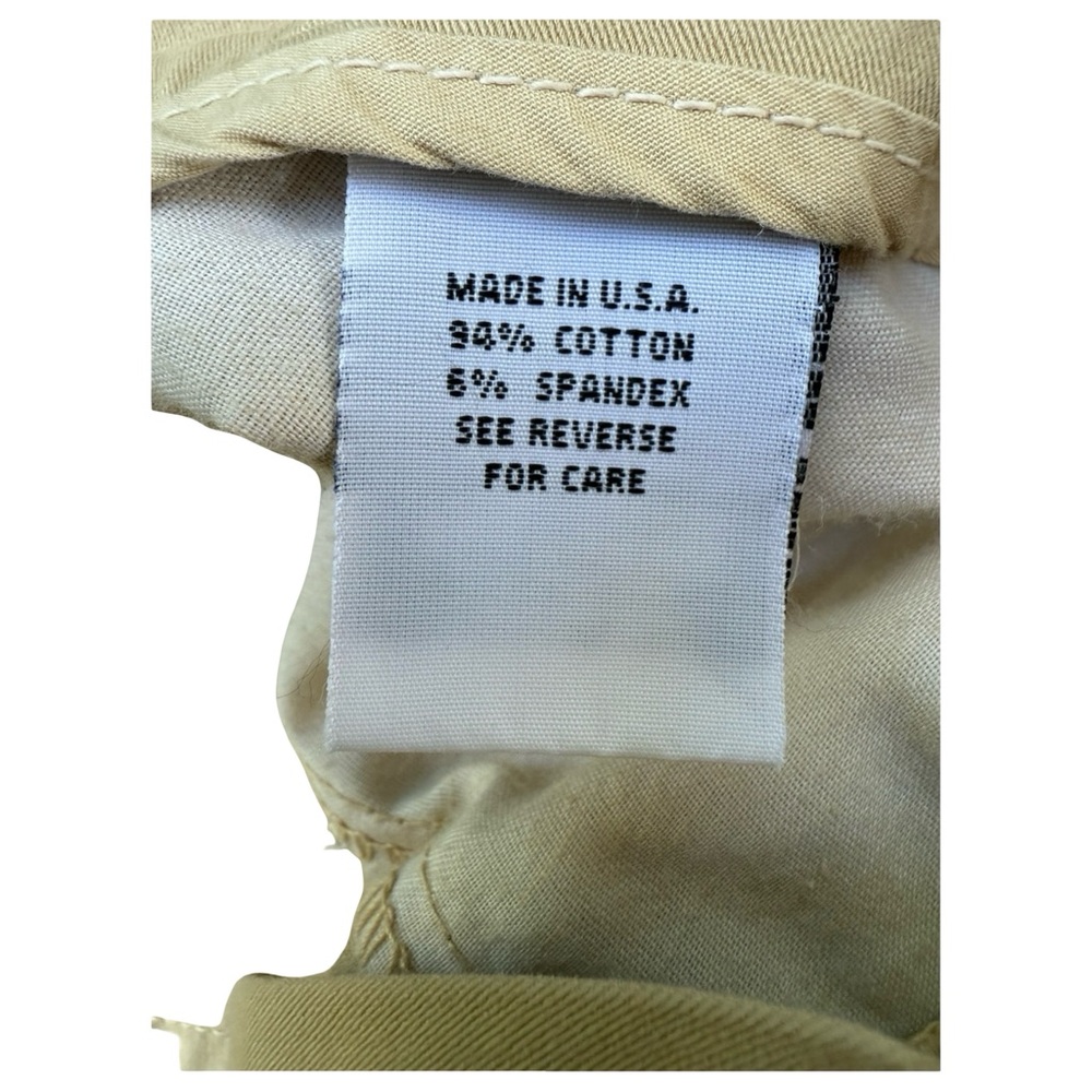 Stretch khaki Jeans Cotton Size 16 Made in USA NWT $188 - Picture 5 of 7